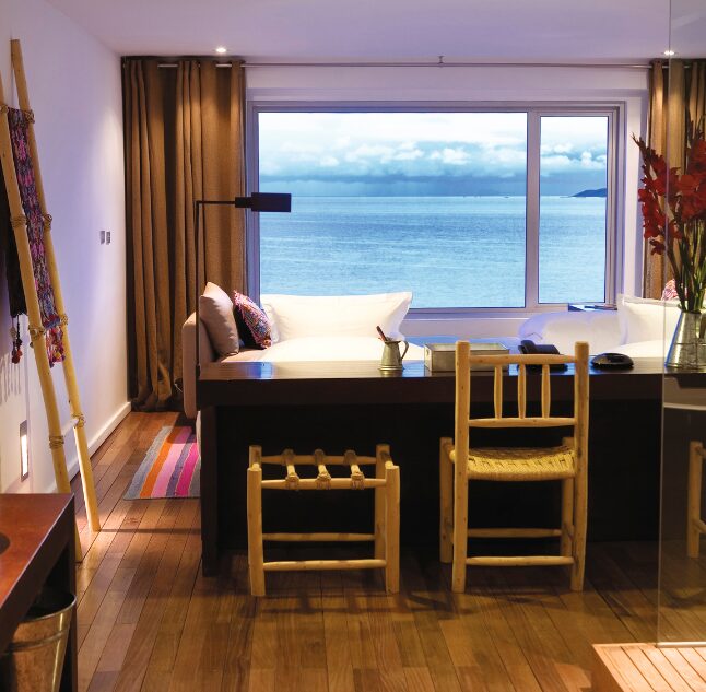 Dawn room, Titilaka Lodge, Lake Titicaca, Peru