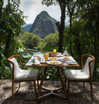 Breakfast view, Sanctuary Lodge, Machu Piccu