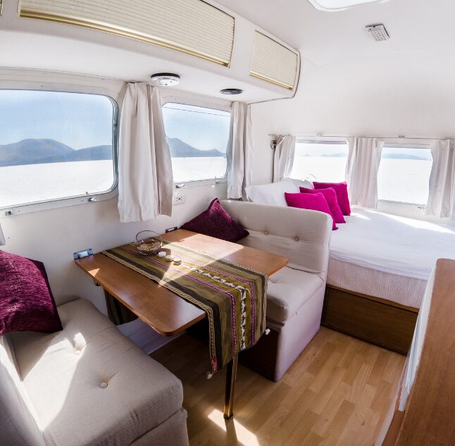Deluxe Airstream Campers, Salar de Uyuni, Bolivia