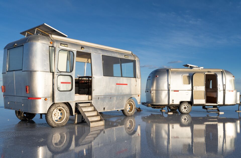 Camper Exterior, Deluxe Airstream Campers, Salar de Uyuni, Bolivia
