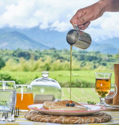 Breakfast, Hacienda Bambusa, Coffee Triangle, Colombia