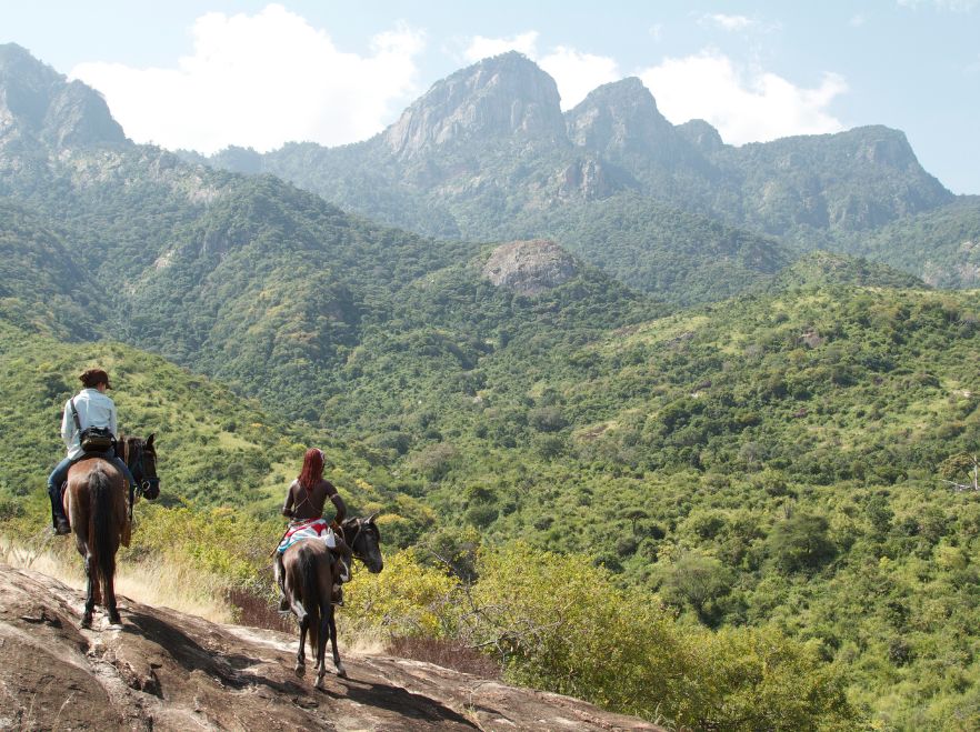 Horse riding in the Matthews Mountains