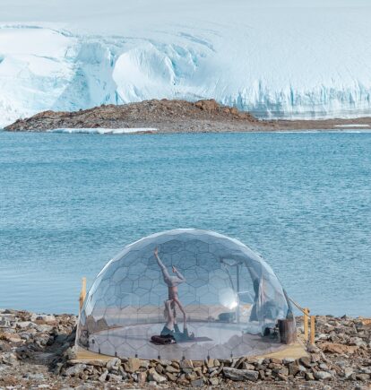 Whichaway Yoga, White Desert, Antarctica