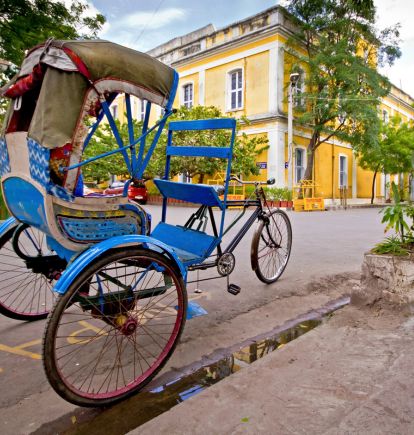 Tricycle in Pondicherry, Tamil Nadu, India