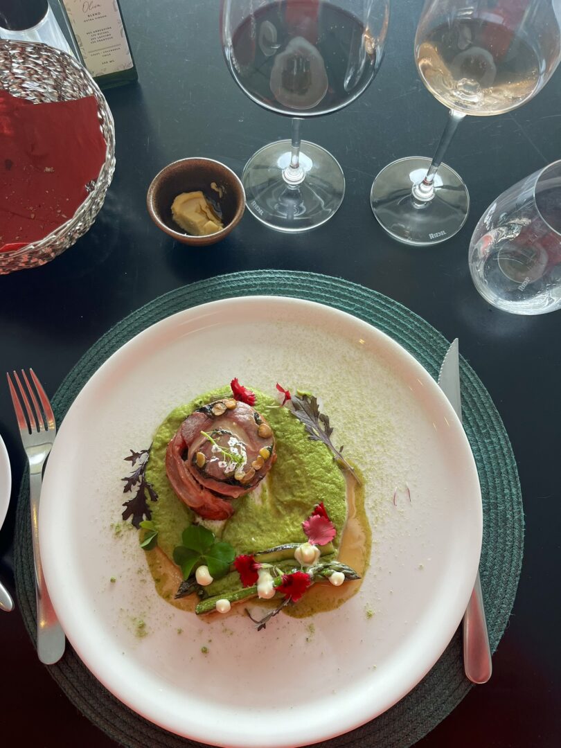 food in Vina Vik hotel, chile