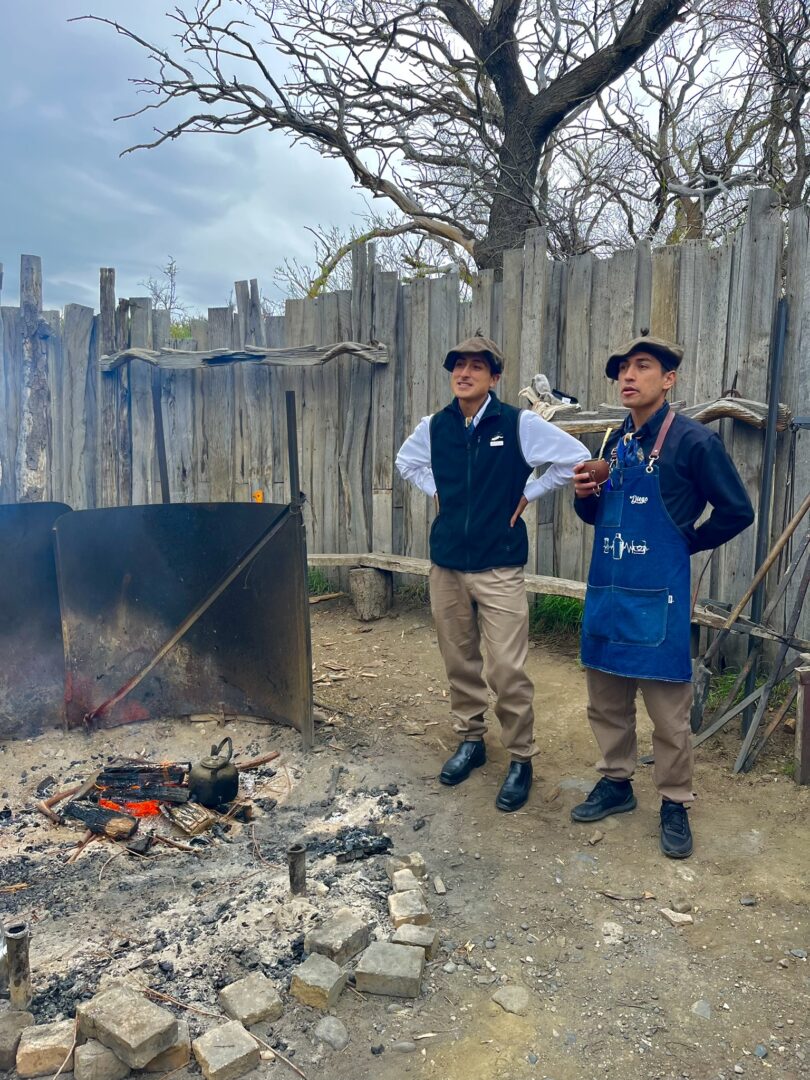 cooking in Cerro Guido, Patagonia