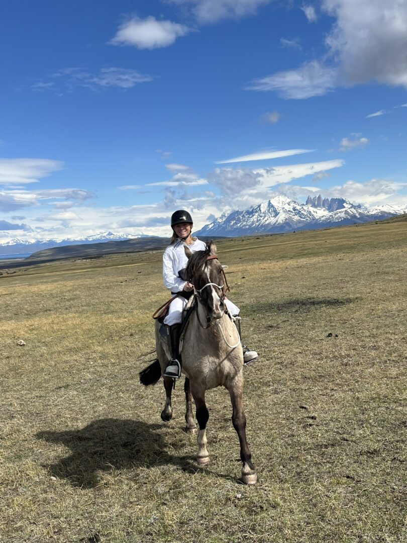 serena riding in Patagonia