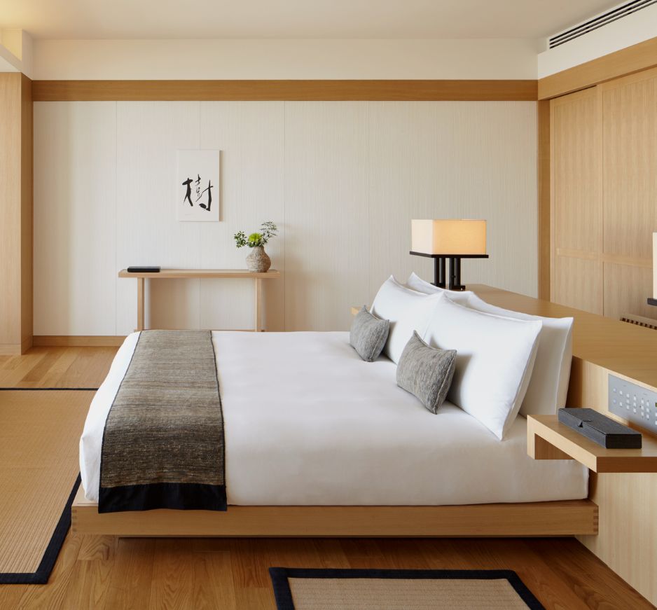 Bedroom at Aman Tokyo, Japan