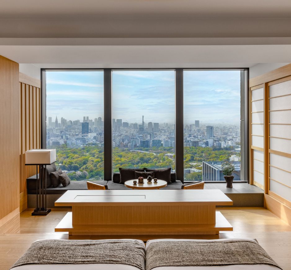 Bedroom view, Aman Tokyo, Japan
