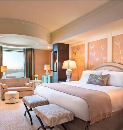 Bedroom at The St. Regis Cairo, Egypt