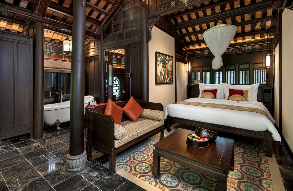 Room at Ancient Hue Garden Houses, Hue, Vietnam