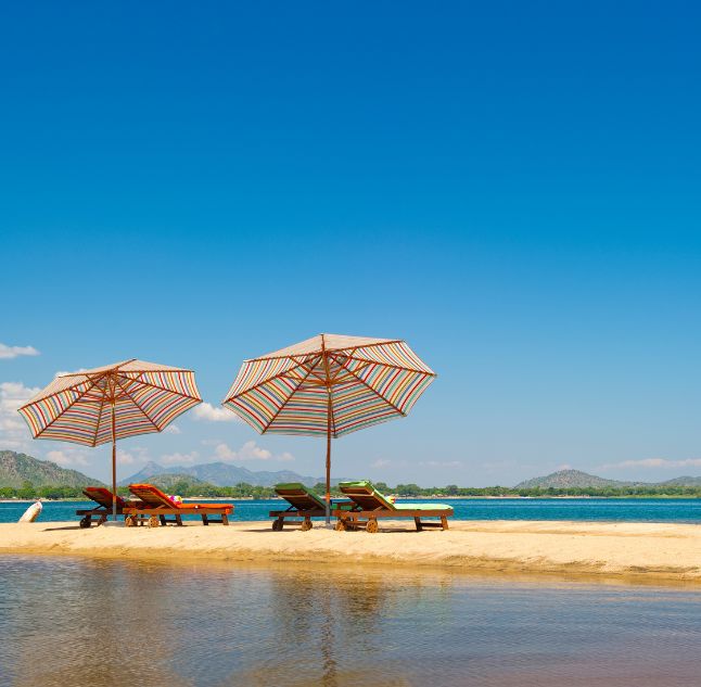 Beach at Pumulani Lodge, Lake Malawi, Malawi
