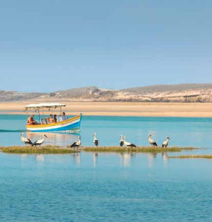 Lagoon at La Sultana, Oualidia, Morocco