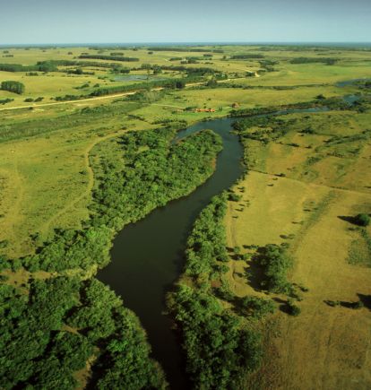Aerial view, Estancia Vik, Jose Ignacio, Uruguay