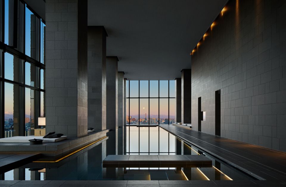 Sunset at Aman Tokyo, Japan