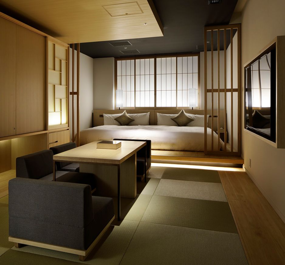 Bedroom, Hotel Kanra, Kyoto, Japan