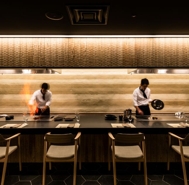 Teppanyaki-Teppanryouri Hanaroku, Hotel Kanra, Kyoto, Japan