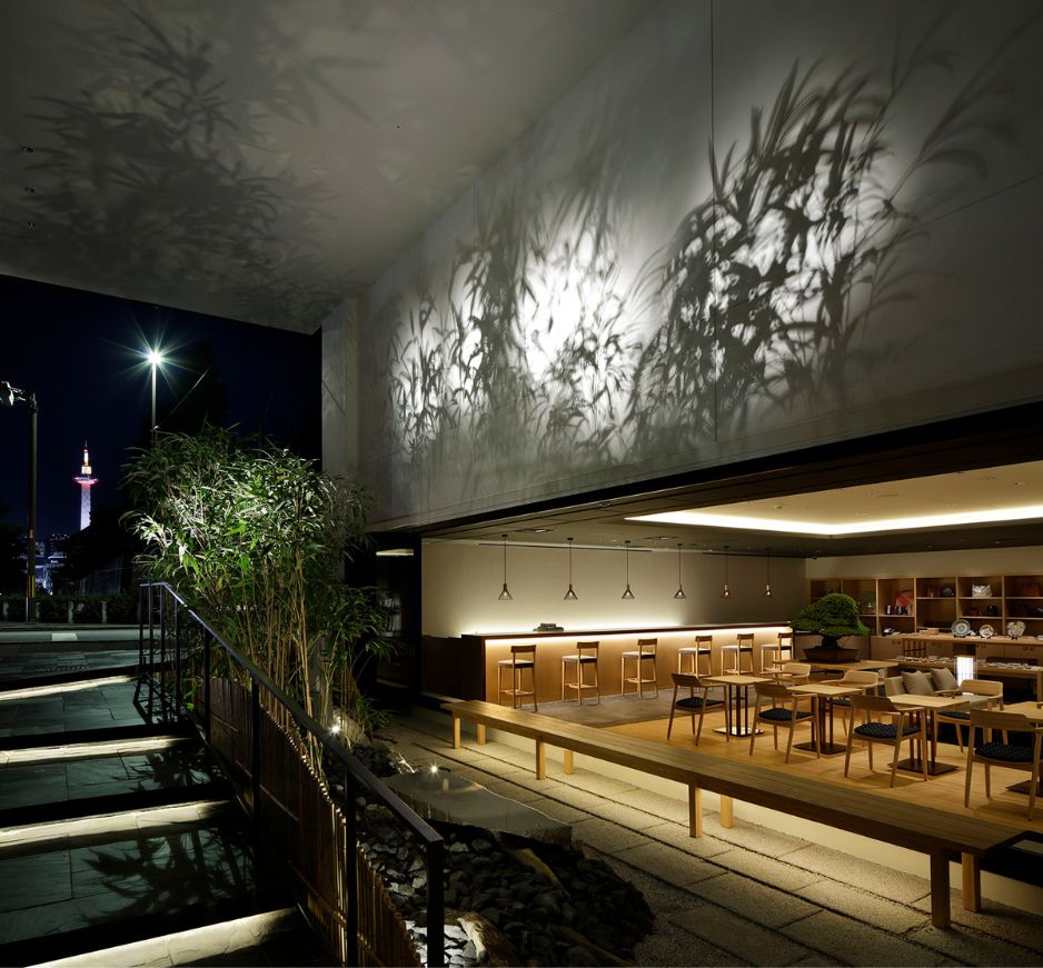 Entrance, Hotel Kanra, Kyoto, Japan