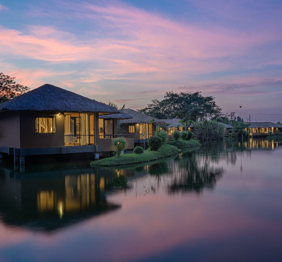 Sunset, Water Garden, The Cultural Triangle, Sri Lanka