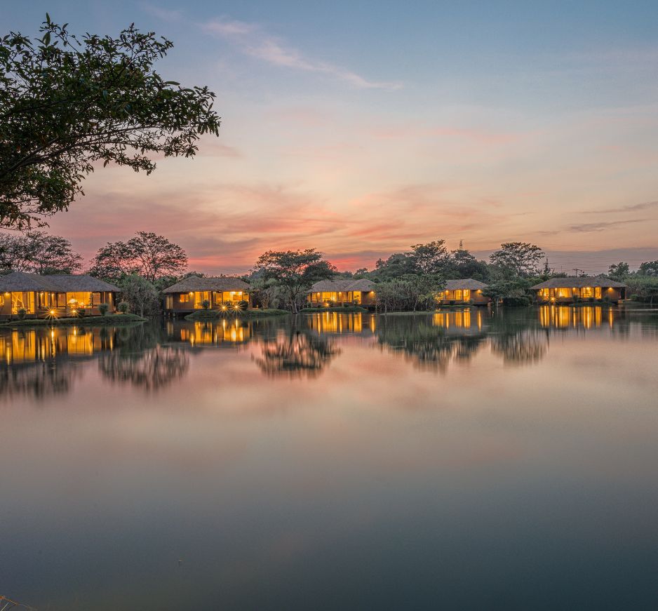 Sunset, Water Garden, The Cultural Triangle, Sri Lanka