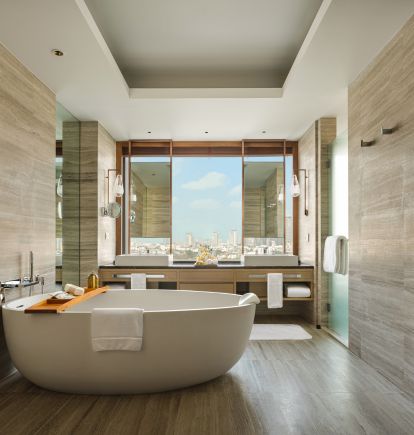 River Suite Bathroom, Capella, Bangkok, Thailand