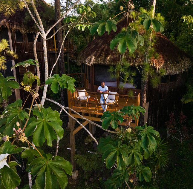 Aerial, Gaia Riverlodge, Mountain Pine Ridge Forest, Belize