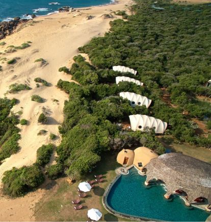 Aerial, Wild Coast Tented Lodge, Yala National Park, Sri Lanka