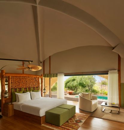 Bedroom, Uga Chena Huts, Yala National Park, Sri Lanka