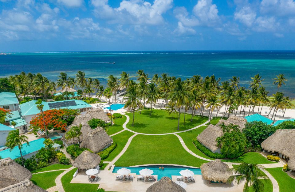 Aerial, Victoria House, San Pedro, Belize