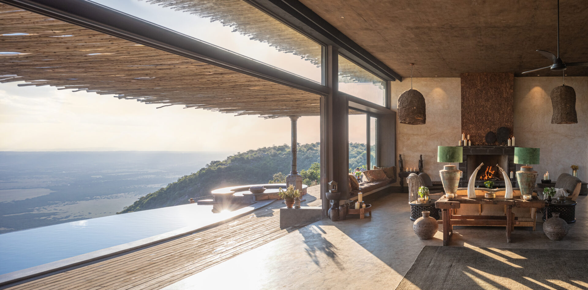 luxury villa with a pool view in Kenya