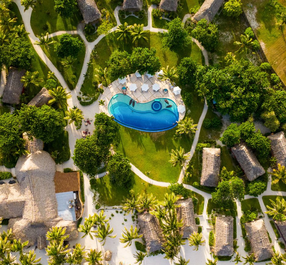 Aerial, Matachica Resort & Spa, San Pedro, Belize