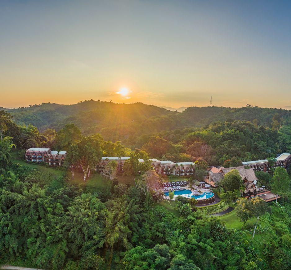 Aerial, Anantara Golden Triangle, Chiang Rai, Thailand