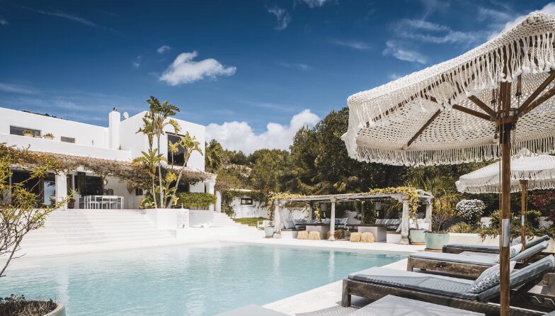 luxury villa with a pool in Ibiza