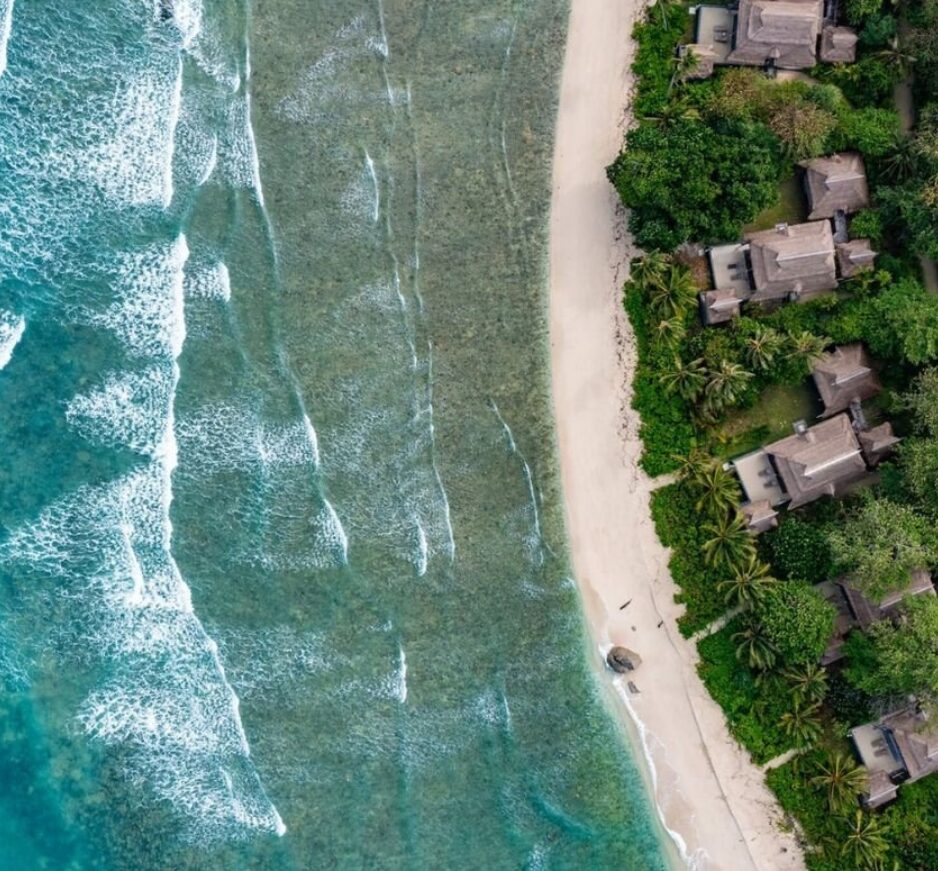 Aerial Beach, Nikoi Island, Indonesia