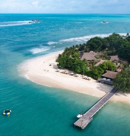 Aerial Beach, Nikoi Island, Indonesia