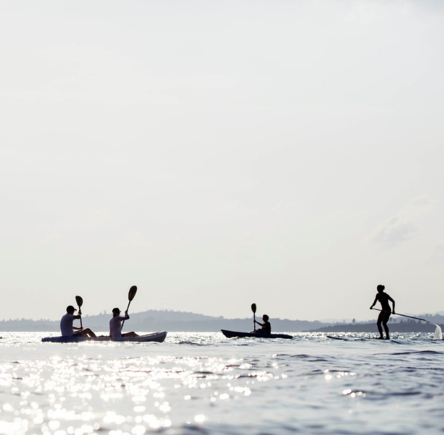 Kayaking, Cempedak Island, Indonesia