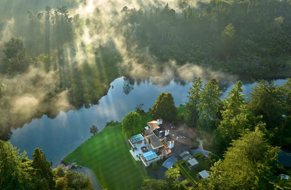 Huka Lodge Sunrise, Huka Lodge, Taupo, New Zealand