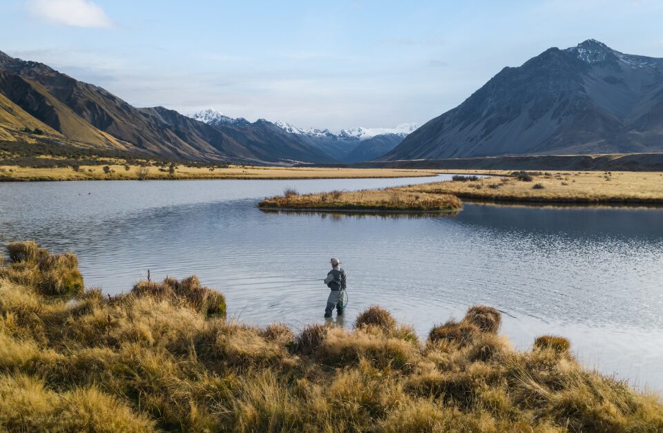 Fly Fishing, The Lindis Lodge, Ahuriri Valley, New Zealand