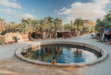 Cleopatra Spring. Siwa Oasis, Egypt