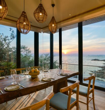 The Beach Retreat Dining Room, Six Senses, Krabey Island, Cambodia