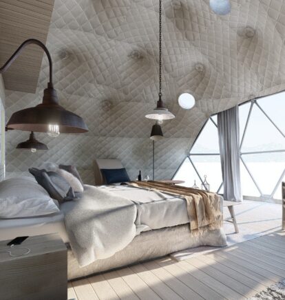 Pristine camps, Salinas Grandes, Argentina