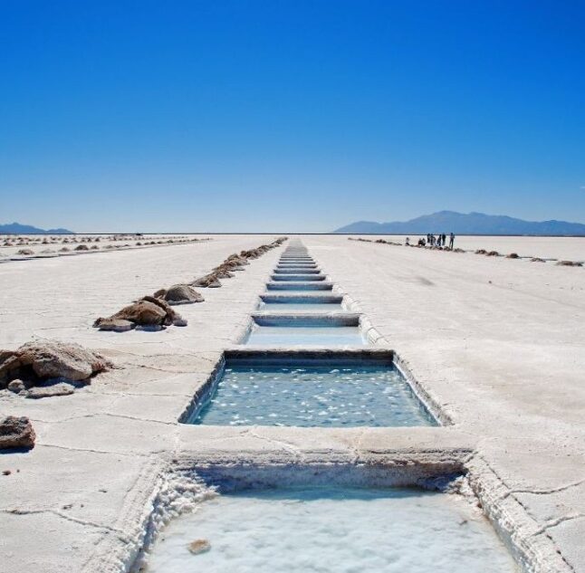 Pristine camps, Salinas Grandes, Argentina