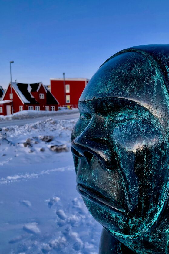 An statue in Nuuk