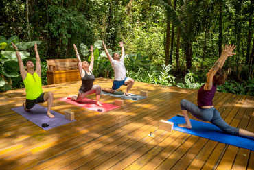 Yoga at Playa Cativo, Costa Rica