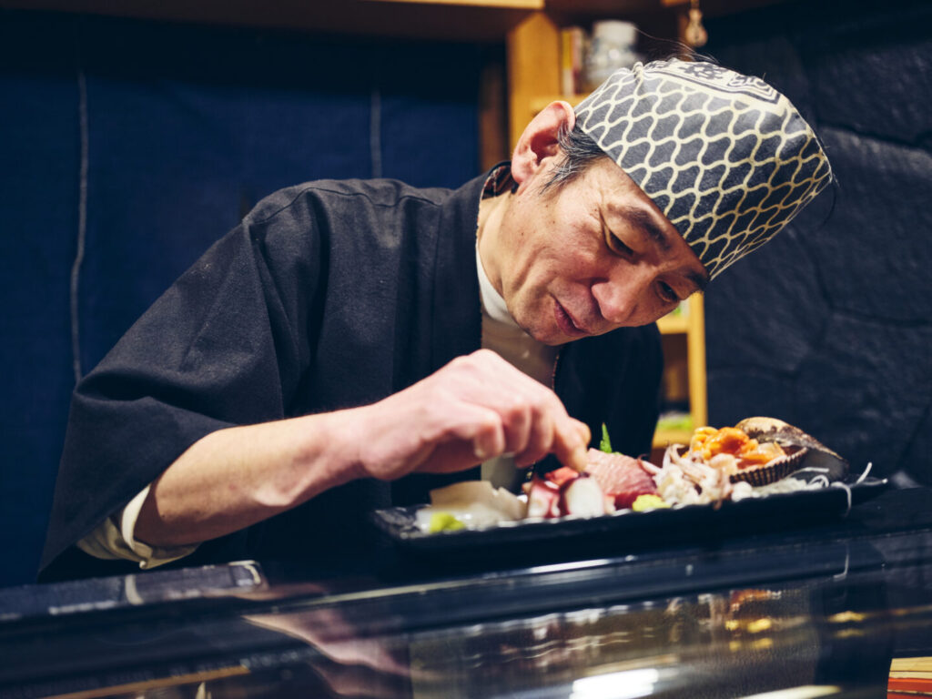 Japanese Sushi Chef, romantic dinner for two
