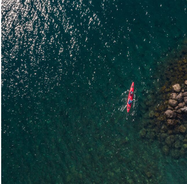 Kayaking from Awa hotel, Puerto Varas