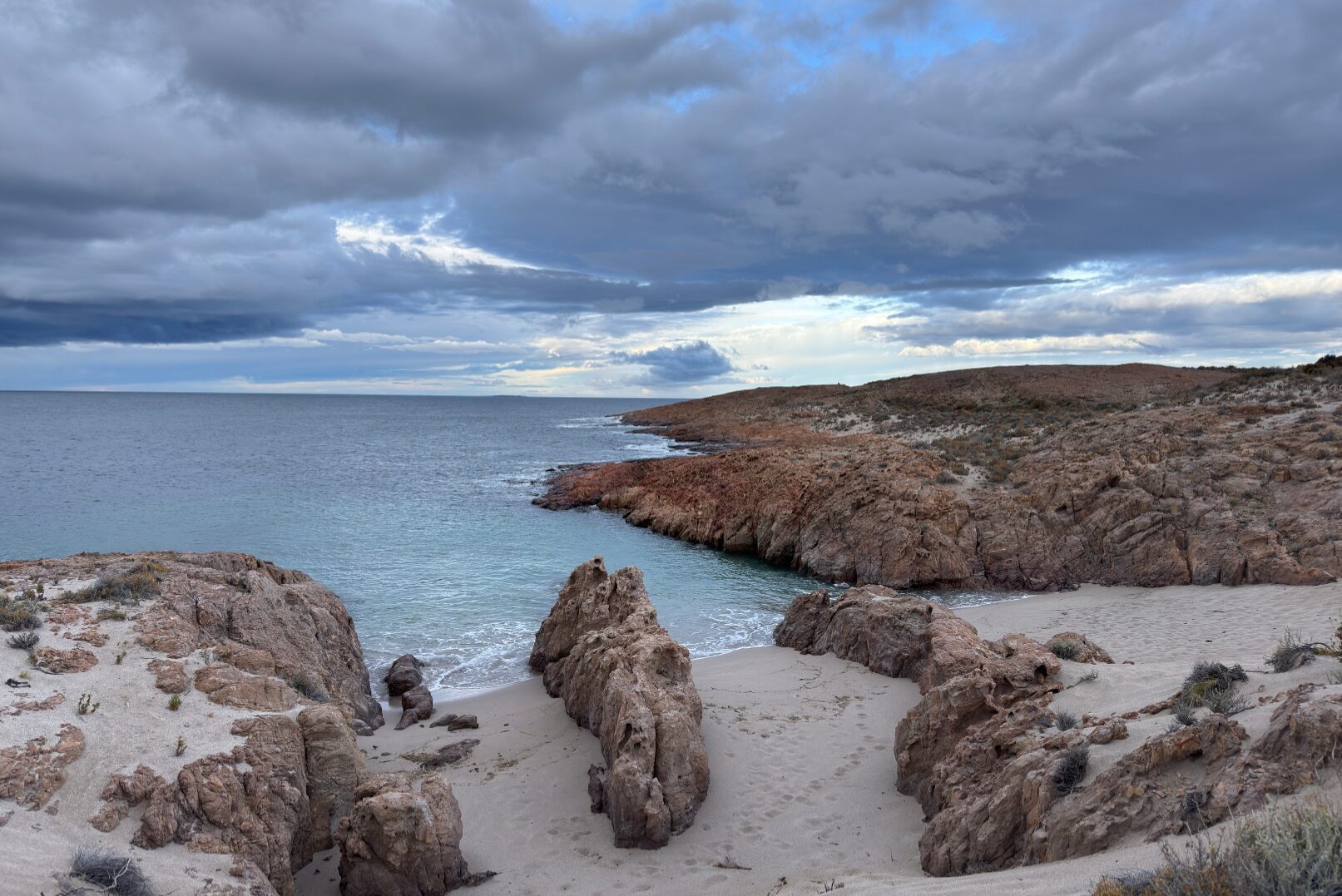 A beach at Bahía Bustamante