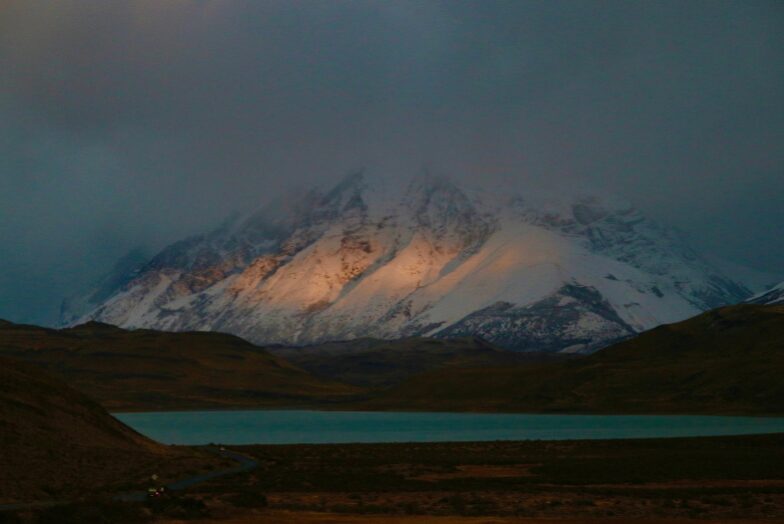 Early morning light on the mountains of Torres del Paine