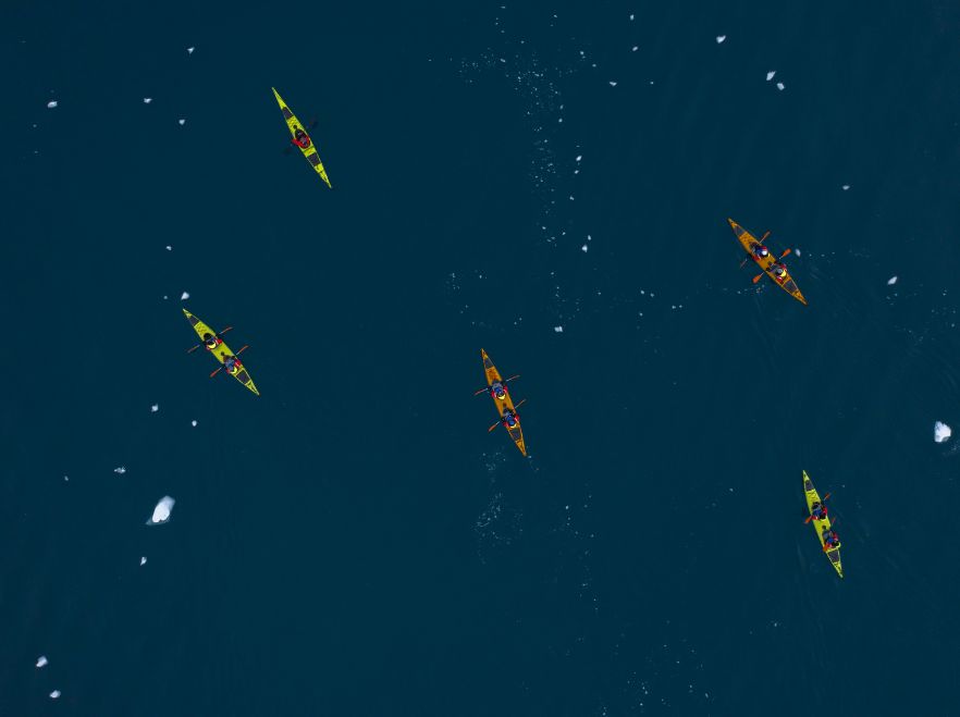 Kayaking from the SH Vega