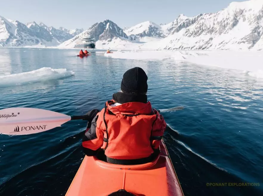 Kayaking, Le Commandant Charcot, Polar Expedition Ship